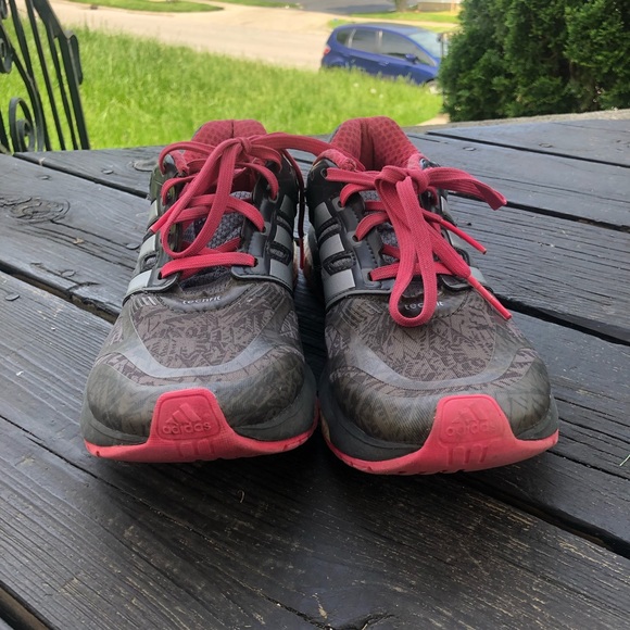 Adidas Response Boost TechFit Womens Running Shoes Vista Grey Pink B26602 Size 7 - Picture 4 of 4